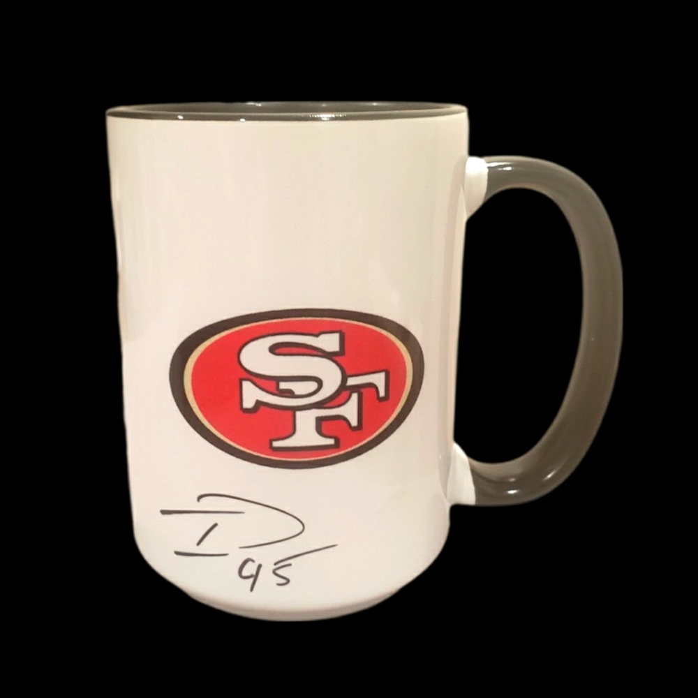 SF 49r coffee mug signed by player 45